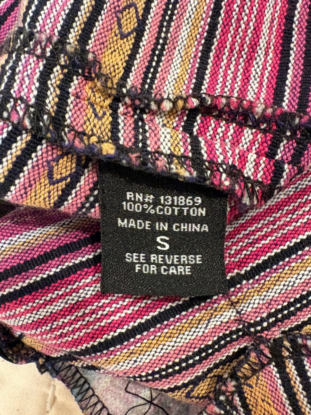 Kaisely Pink & Blue Striped Knit Mini Skirt Size Small - Picture 6 of 10